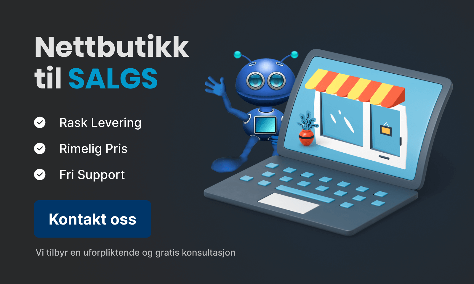 Nettbutikk til salgs