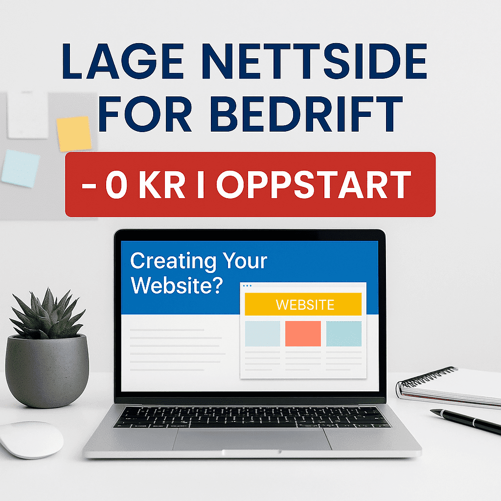Rimelig nettsidepakke for bedrifter med fast pris og uten etableringsgebyr – Webaas
